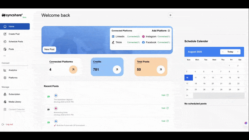 Syncshare in action